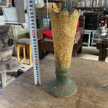 手作り 星形 花瓶 花入 花器 高さ27cm インテリア オブジェ 焼物 陶器_画像8