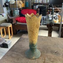 手作り 星形 花瓶 花入 花器 高さ27cm インテリア オブジェ 焼物 陶器_画像1