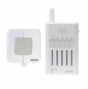  rainproof type pushed . button transmitter & 5 place mobile reception chime set XPN10B & XPN300 REVEX wireless chime ... Revex XP10B XP300