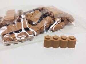 【新品未使用】レゴ　LEGO　ブロック　丸太　1x4 ミディアムヌガー　24個　１×４