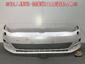 ゴルフ7/GOLF VII AU系 純正 フロントバンパー 5G0807221 オリックスホワイトマザーオブパールエフェクト カラーNo.L0K1 VW(111792)