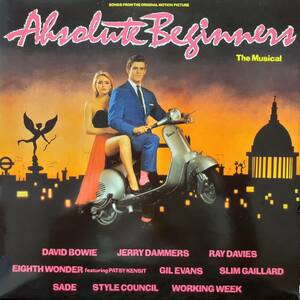 英オリジLP！マト枝1U！David Bowie, Style Council, Sade, etc.../ Absolute Beginners 1986 Virgin V2386 Gil Evans, Kinks チラシ付き