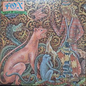 レア 日本盤LP初版テクスチャージャケ！Fox / Tails Of Illusion 1975年 GTO MW2161 Wooden Horseのヴォーカルと同じ！フォックス 紫の幻影