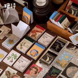 海外ステッカー レトロ ライブラリー ヴィンテージ コレクション 6種類 セット