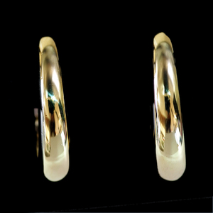 E8776[pomellato 1967] Pomellato top class 18 pure gold earrings weight 10.31g width 17.5×3.7mm