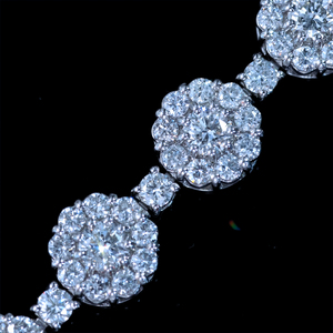 *BL2507【BC新作ウェディングジュエリー】Talisman Diamond Bracelet 天然上質ダイヤ５．００ct 最高級Pt850無垢超豪華セレブリティブレス