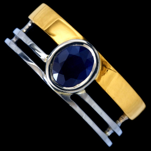 78862-167【EL CANDOR】Sapphire 18K/WG Ring SPAIN New 6.6g