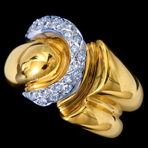 78862-103【EL CANDOR】絶品Diamond 18K Ring SPAIN New 10.2g_画像1
