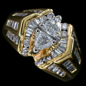 86821【NY５番街より】List price$6440 上質Dia1.43ct 14K Ring