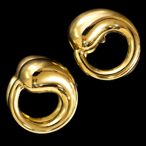 B6554[TIFFANY&Co.] Tiffany высший класс 18 чистое золото запонки 