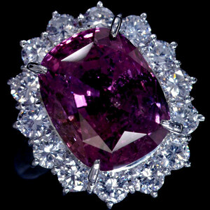 85618【銀座MIWA】美しい大粒サファイア９．５２ct 天然絶品ダイヤモンド１．３０ct 最高級Pt900無垢セレブリティリング 