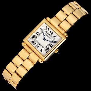 B9691[Cartier] Cartier top class 18 pure gold Celeb liti men's QZ arm circumference 18cm weight 105.6g case width 24.0mm