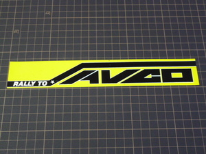 RALLY TO AVCO sticker (234×35mm) Abu ko Rally 
