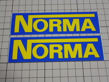 NORMA ステッカー 2枚(128×36mm) ノールマ_画像1