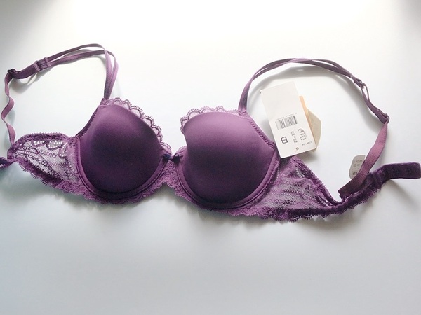 70B☆Chantelle シャンテル フランス海外高級ランジェリーパープル