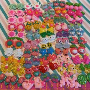 デコパーツ カラフル 50種類 100個 まとめ売り3