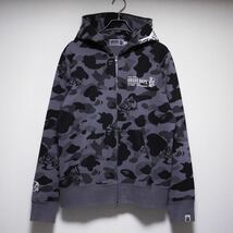 美品 A BATHING APE URSUS BAPE 1st CAMO FULL ZIP HOODIE Size M アベイシンクエイプ アーサス カモ 迷彩 パーカー SHARK シャーク ベイプ_画像1