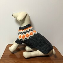 新品 手編みランド♪　犬用ロピー セーター （小型犬 Ｓ寸）　Dー062_画像4