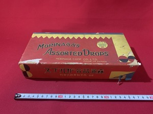 ｓ■6*　戦前　現状品　森永詰合ドロップス　【空箱】　森永製菓　紙箱　日本製　昭和レトロ　資料　古道具　時代物　当時物　　/E16