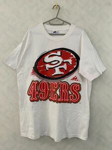 San Francisco 49ers Tシャツ サイズL APEX ONE MADE IN U.S.A. サンフランシスコ・フォーティナイナーズ NFL ビンテージ 90s