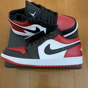 即決 NIKE AIR JORDAN 1 retro Low BRED TOE US10 28.0cm 国内正規 NIKE.com ナイキ エア ジョーダン レトロ ブレッド トゥー ロー