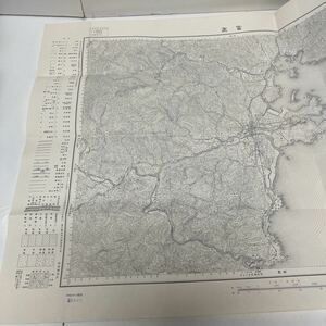 古地図 地形図 五万分之一 地理調査所 昭和28年応急修正 昭和32年発行 富高 宮崎県