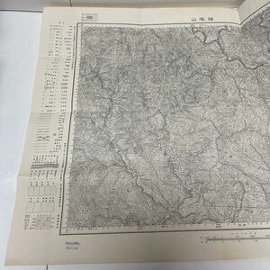 古地図 地形図 五万分之一 地理調査所 昭和29年応急修正 昭和30年発行 諸塚山 宮崎県