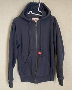 Dickies Thermal Lined Fleece Zip Hoodie S USED ディッキーズ ジップアップ フーディー パーカー サーマル