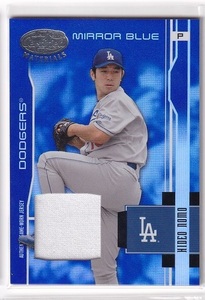 【ジャージカード】2003 Leaf Certified MATERIALS Mirror Blue #86 Hideo Nomo 野茂英雄 080/100