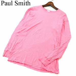 Paul Smith ポールスミス メインライン★ 通年 長袖 カットソー Tシャツ Sz.F　メンズ 日本製 ピンク　A2T02461_3#F
