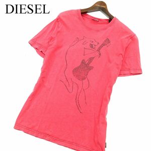 DIESEL ディーゼル 通年 イラスト★ 半袖 カットソー Tシャツ Sz.S　メンズ　A2T03245_3#F