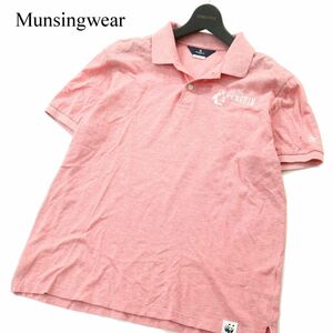 20SS★ Munsingwear マンシングウェア WWFコラボ★ オーガニックコットン 半袖 ポロシャツ Sz.L　メンズ ゴルフ 日本製　A2T03331_3#A