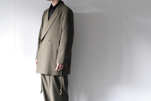 ETHOSENS/エトセンス/ROPE BELT JACKET×ROPE BELT TAPERED TROUSERS/ロープベルトジャケット×ワイドパンツ/幻サイズ4/セットアップ_画像1