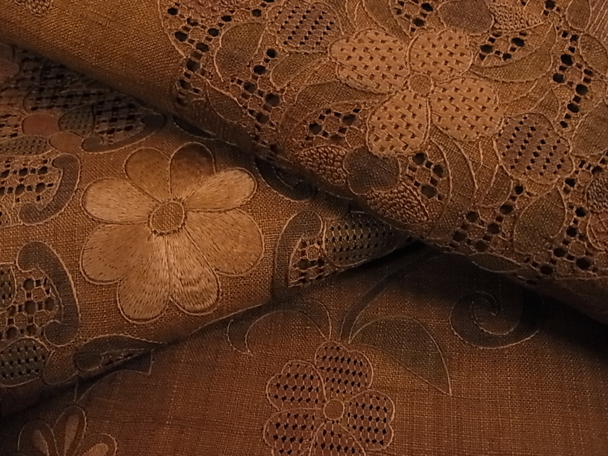 2020最新型 高品質 袋帯 正絹 スワトウ刺繍 ゴールド 金粉 刺繍 未使用 通販