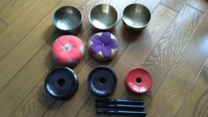 仏具 おりん 座布団 りん棒 供物台 まとめセット