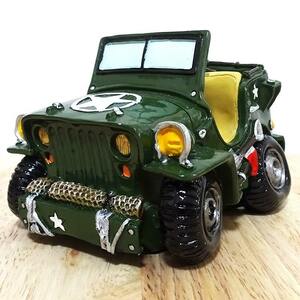  savings box all ti-z coin Bank tanker stylish Vintage Jeep objet d'art money Bank Vintage antique military 