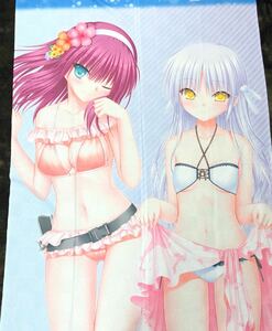 Angel Beats! 仲村ゆり＆立華かなで のれん 水着 美少女 key作品 グッズ