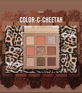 NUDE LANGMANNI ラメアイシャドウ cheetah PALETTE 9色 韓国 アイシャドウパレット ブラウン