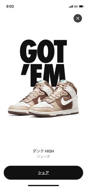 【新品・未使用】 Nike Dunk High PRM "Light Chocolate"