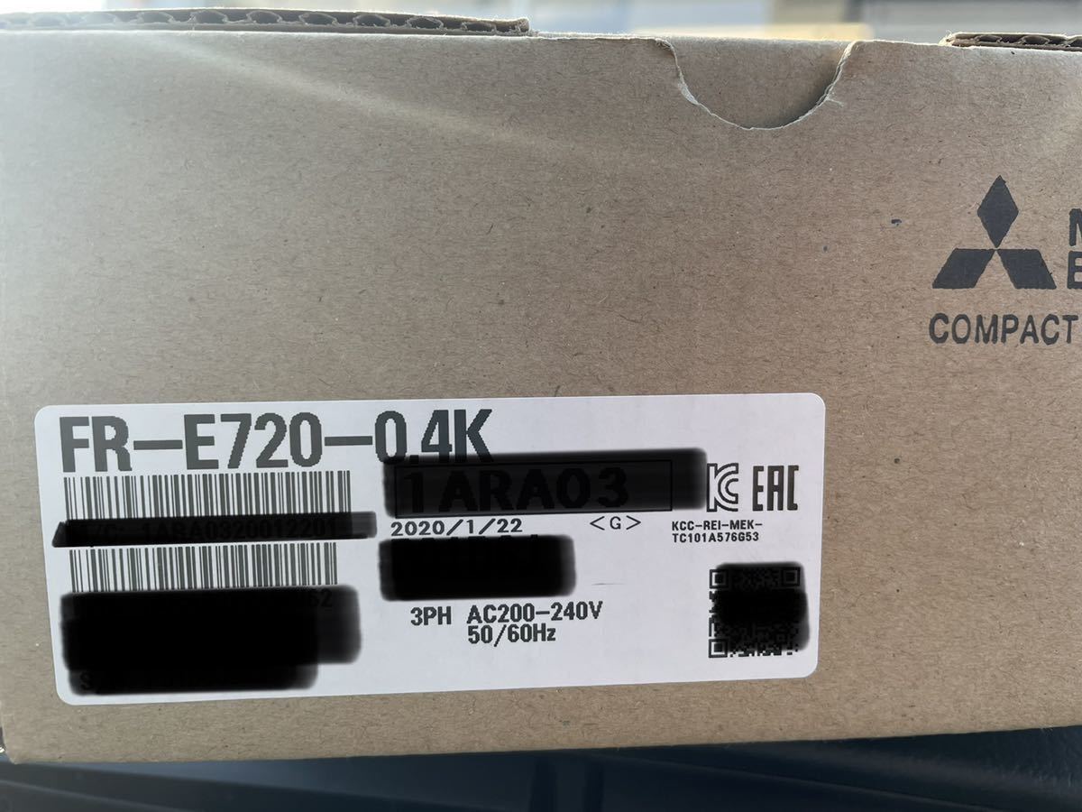即納即納 三菱インバーター　FR-E720-0.4K新品未使用 OA機器