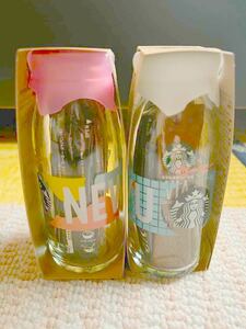 スタバ　牛乳瓶　 VIA入り　ピンク　ブルーセット　新品未開封品　セール！