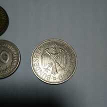 ドイツコイン　硬貨★1マルク 50ライヒスマルク、10、5ペニング_画像2