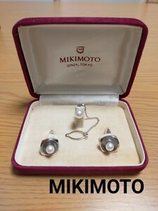 MIKIMOTO カフスボタン タイピン