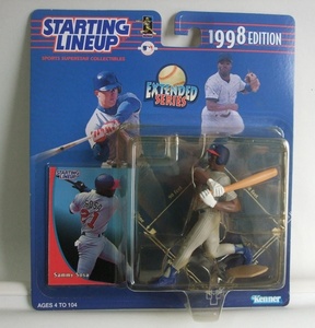 VINTAGE 1998 year Starting Lineup MLB baseball Sammy Sosasami-* saucer doll unopened goods Vintage kena- company manufactured 