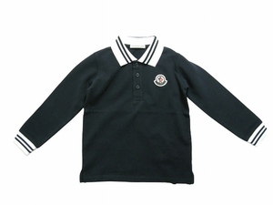 ベビー18/24(子供1才半-2才)新品 本物■モンクレールMAGLIA POLO MANICA L長袖ポロシャツ/鹿の子長袖TシャツMONCLERキッズ/赤ちゃん/男の子