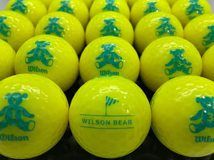 【超美品】(E1893)【ロストボール】【激安】【S級】Wilson ウイルソン BEAR 4 2020年モデル イエロー 30個