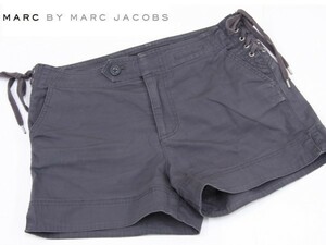 IT499☆ マークジェイコブス marc by marcjacobs ショート パンツ グレー 形が絶妙な美パンツ レディース ボトムス サイドリボン