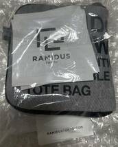 新品 RAMIDUS for LOOPWHEELER LAUNCH EDITION POCKETABLE TOTE BAG トートバック ループウィラー 黒 ブラック ラミダス_画像1