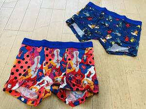 即決！ポールスミス！PAUL SMITH POP REGULAR BOXER レギュラーボクサー2枚組 M 兎柄ネイビー&野菜柄レッド