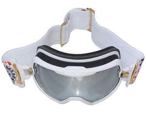 クロムハーツ Chrome Hearts スキー / スノーボードゴーグル　再入荷　 WHITE SKI GOGGLES SILVER M0RNING WHITE OUT